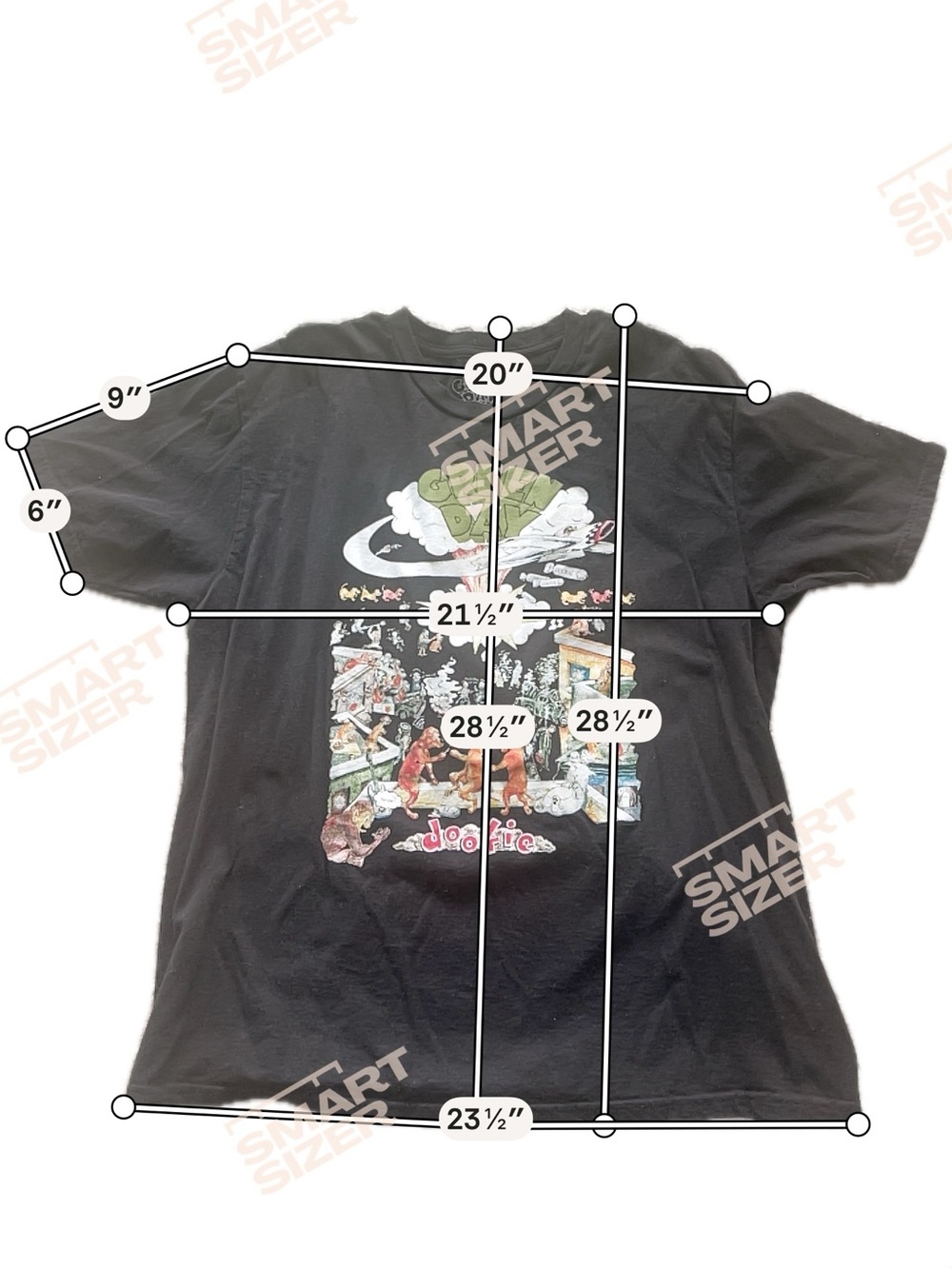 Green Day 'Dookie' Graphic Tee - Black - Picture 5 of 5